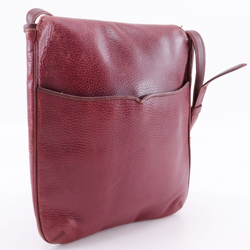 Cartier Must Line Leather Bordeaux Women's Shoulder Bag