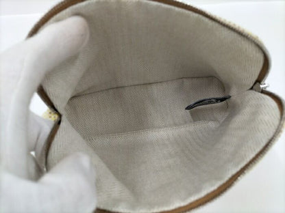 Hermes Bolide Pouch 20 Mini Pochette Crazy H Limited Edition Canvas Natural