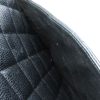 Chanel Reprint Tote Silver Hardware Tote Bag Grained Calfskin Women's