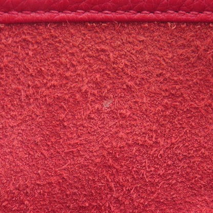 Hermes Shoulder Bag Evelyn 3 PM Taurillon Clemence Rouge Cazac Silver Hardware