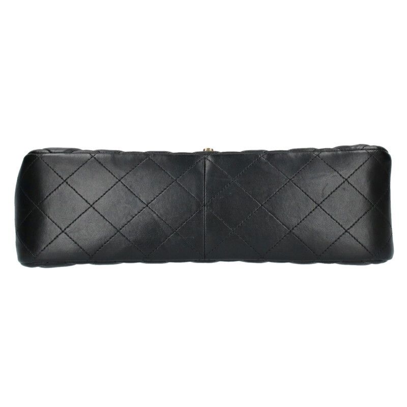 Chanel Deca Matelasse 30 Double Flap Lamb Skin Chain Shoulder Bag Women