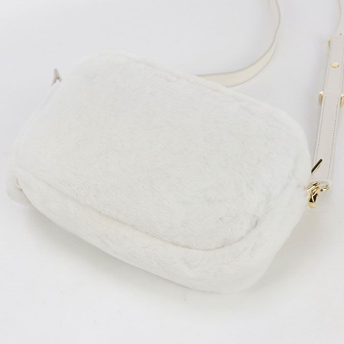 Prada 1bh192 2EC9 F0009 Crossbody Shoulder Bag Faux Fur Leather Women