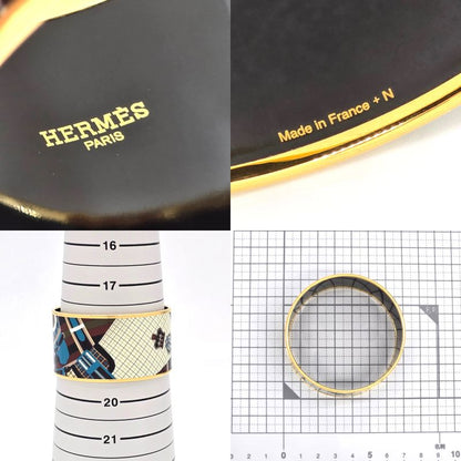 Hermes Emailles TGM Bangle Bracelet Approx 195cm (768in) Around The Wrist Horse