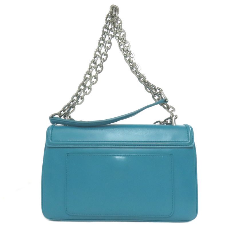 Prada Chain Shoulder Bag Leather Women