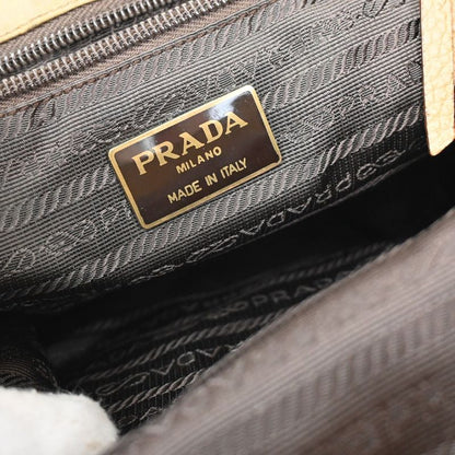 Prada Backpack Nylon Leather Beige 38ka864