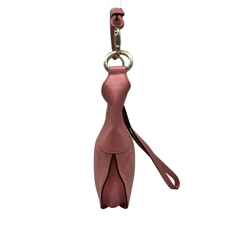 Gucci Shoulder Bag Stripe 231823 Pink Leather