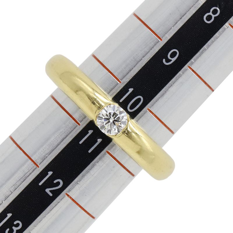 Cartier Ring Ellipse 18k Yellow Gold Diamond Yellow Gold #51 (Jp11) 750 18k 1p