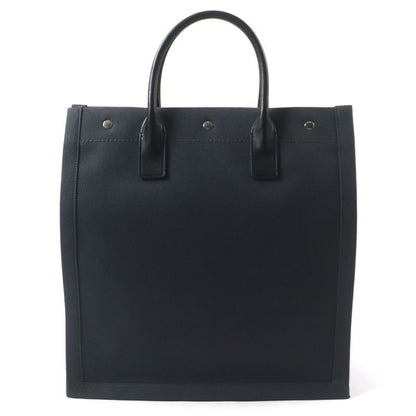  Saint Laurent Paris 632539 Rive Gauche N/S Canvas Leather Tote Bag Dark Gray