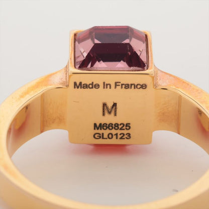 Louis Vuitton Burg Gamble Ring M (actual Size 12) M66825 GP And Rhinestone Gold