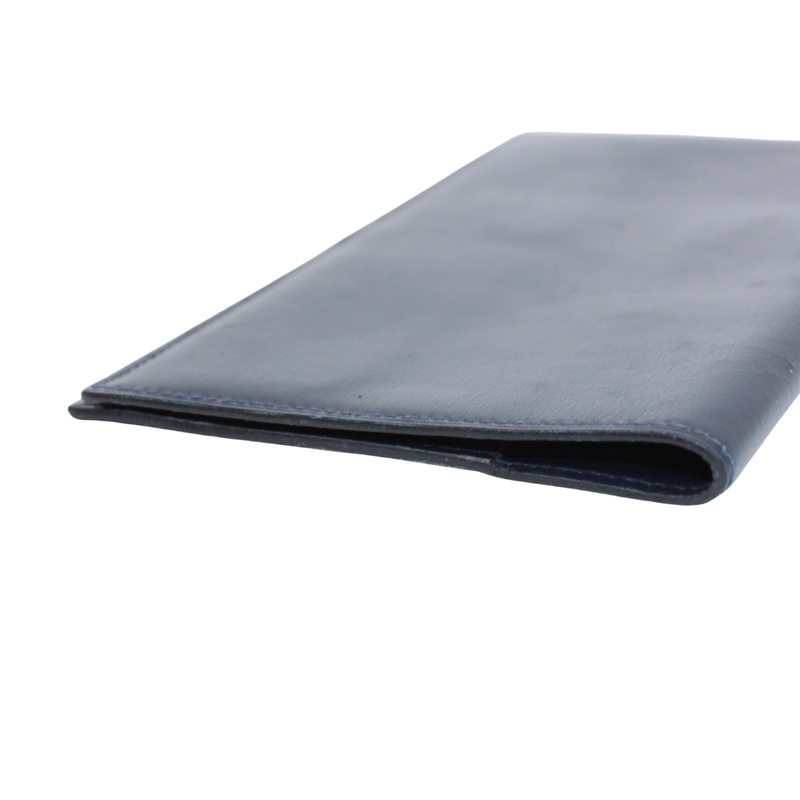 Hermes Notebook Cabas - Leather Navy Wallet (other)