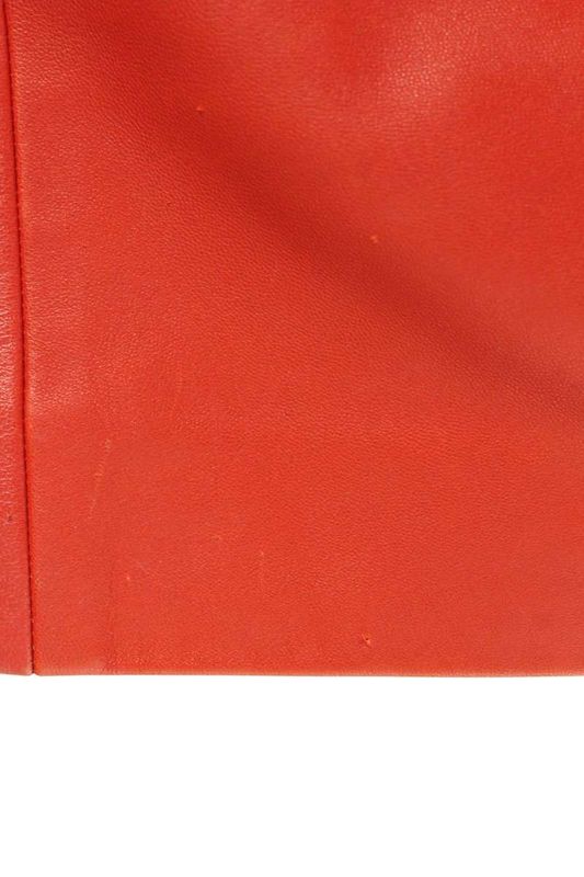 Balenciaga Leather Switched Skirt Women's 34