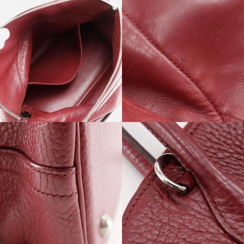 Hermes Bolide 31 2WAY Shoulder Ardennes Red/silver Hardware □N Ladies Handbag