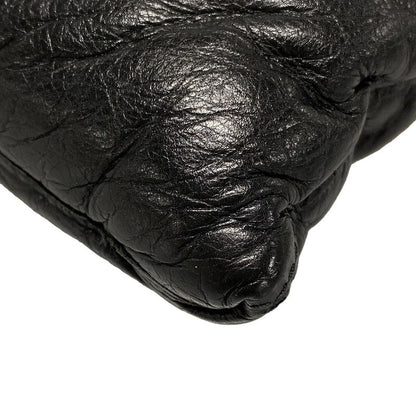 Bottega Veneta Clutch Bag Padetto / Maxi Intrecciato Black Leather