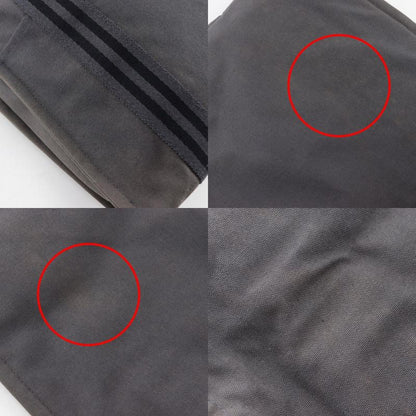 Hermes Fourre Tout Bassas MM Cotton Canvas Gray Unisex Shoulder Bag