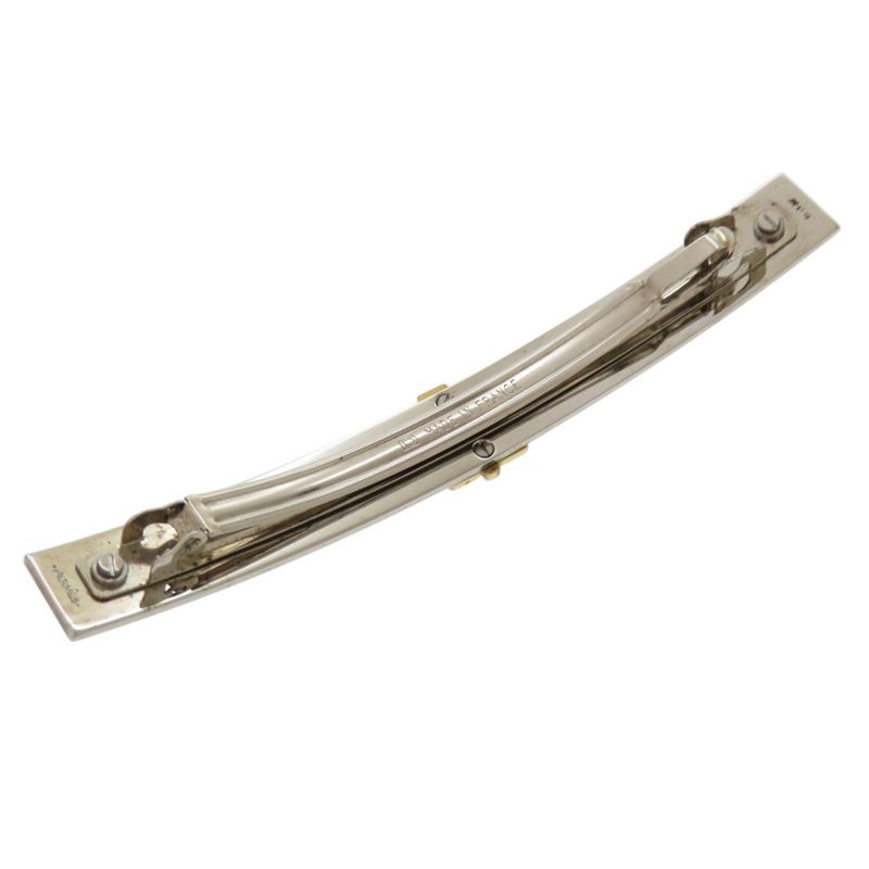 Hermes Irene H Logo Gold Silver Barrette Accessories 0369 Hermes