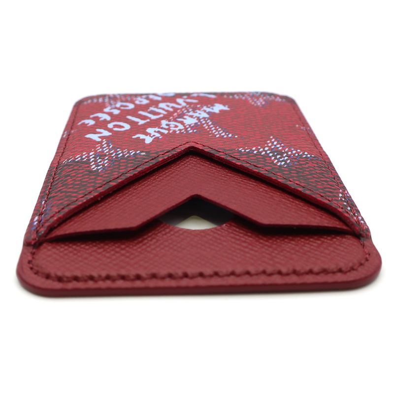 Louis Vuitton Porto Cult Magnet M26649 Monogram Red Stripes Canvas