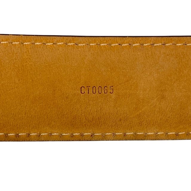 Louis Vuitton M6919 Ct0065 Belt Santure Ellipse Monogram Canvas Brown Gold Logo