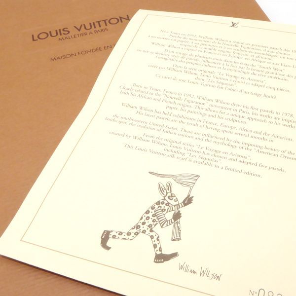 Louis Vuitton Scarf William Wilson With Box Used