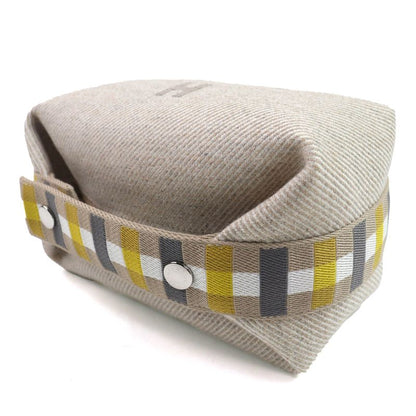 Hermes Brid A Black PM Au Carre Segur Silver Hardware Serie Button Wool Handbag