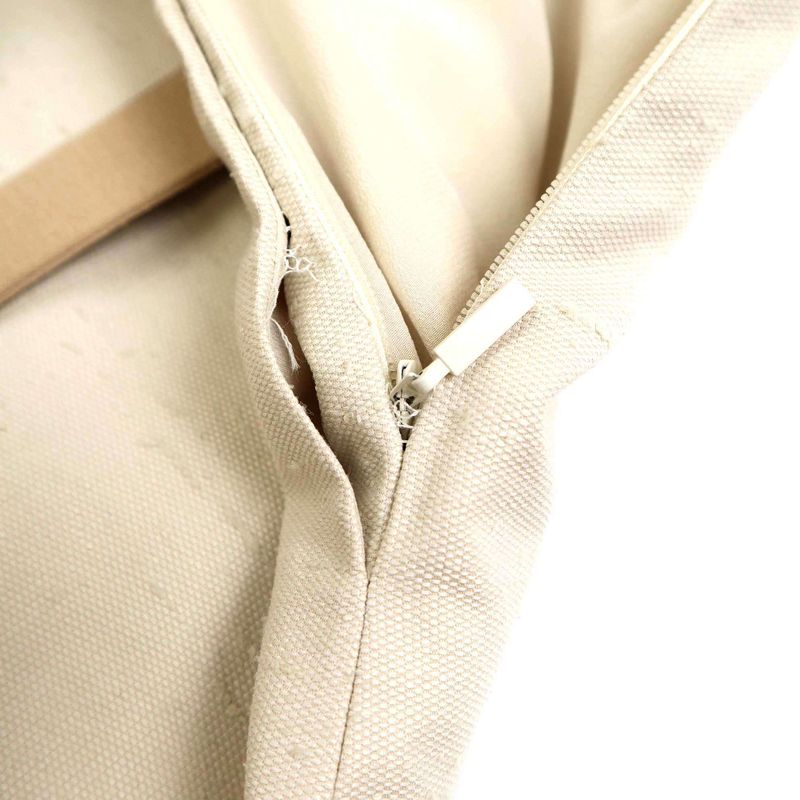 Fendi 24ss Canvas Mini Skirt Fq7583 Aw Zw Beige 36