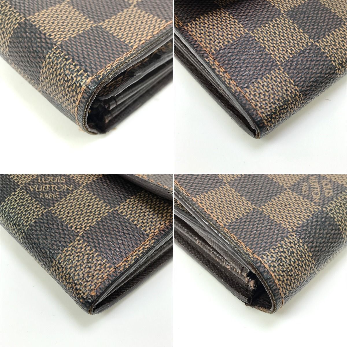 Louis Vuitton Long Wallet Damier Portefeuille Sarah N61734 Brown
