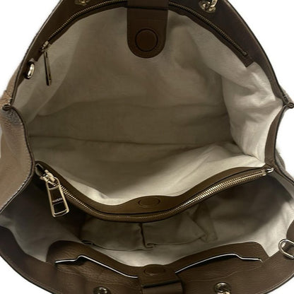 Gucci Bamboo Shopper Tote Bag 323658 Dark Brown Leather