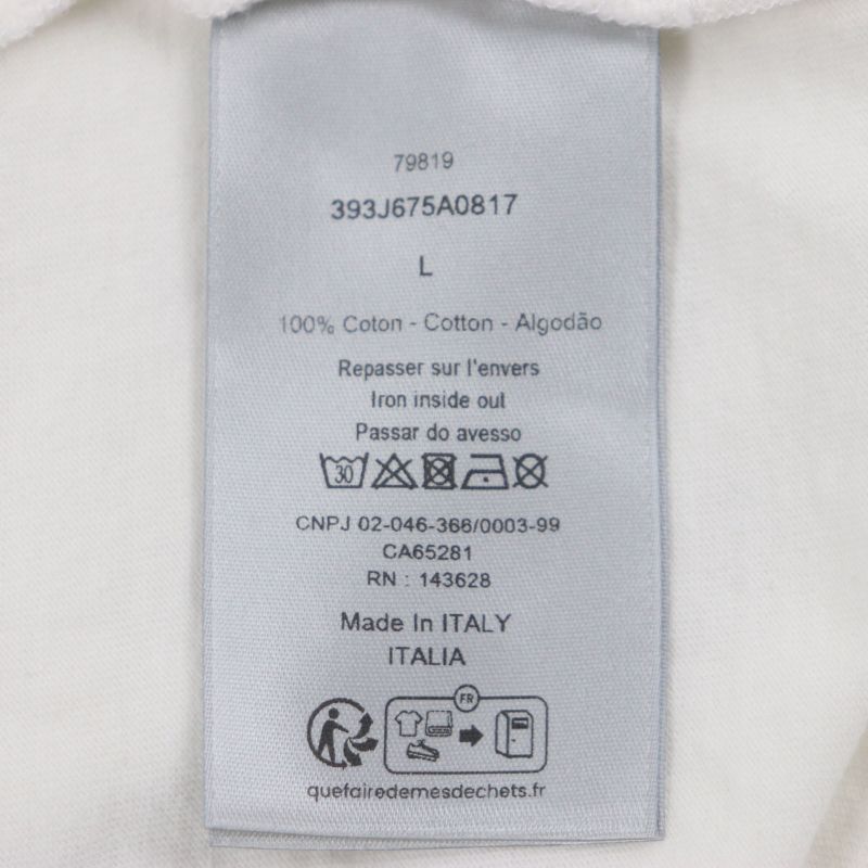  DIOR Homme 23SS 393j675a0817 Printed Sweat Shirt 100% Cotton Slub Cotton