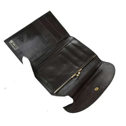 Fendi Trifold Wallet Zucca Pattern Canvas Leather Brown 01ka823