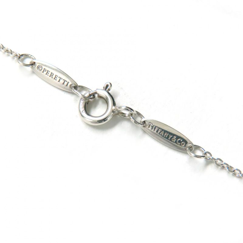 Tiffany & Co Elsa Peretti Color By The Yard 1P Pink Sapphire Pendant Necklace