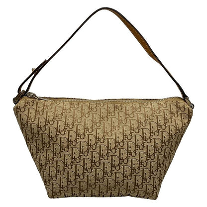 Dior/christian Dior Handbag Trotter Beige And Brown Mini Bag Leather