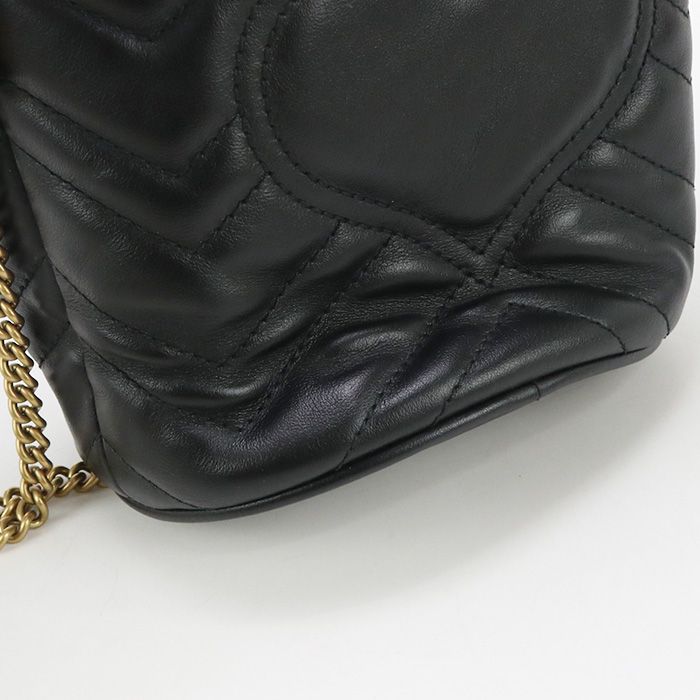 Gucci Small Bucket Bag GG Marmont 575163 Dtdrt 1000 Crossbody Shoulder Bag