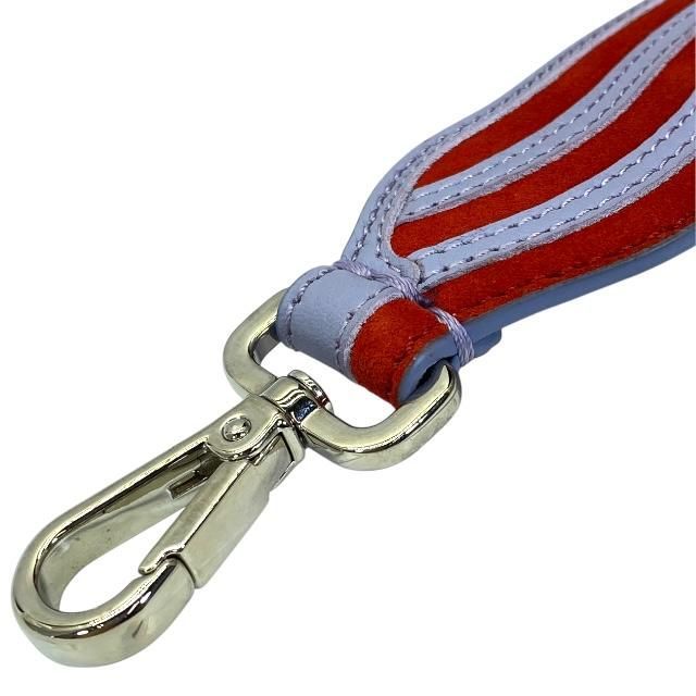 Fendi Strap You Long Shoulder Strap Accessories For Bags Wave Suede Leather Red
