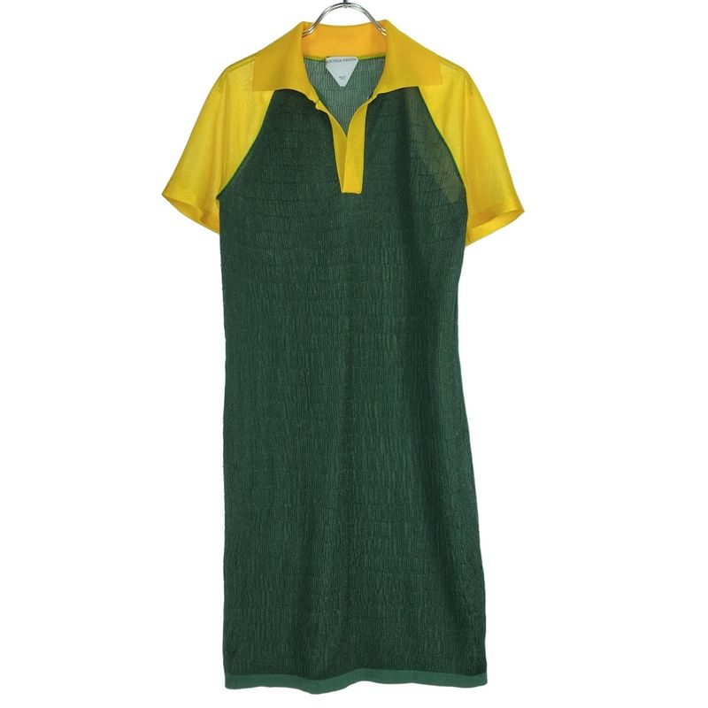 Bottega Veneta Dress 685623 V1lt0 Green Yellow M