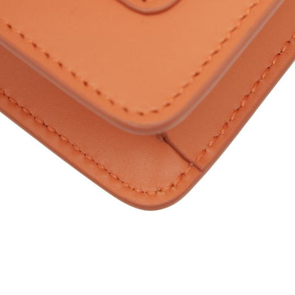 Bulgari Serpenti Forever Bag Charm Pouch Orange Leather Women's Bvlgari