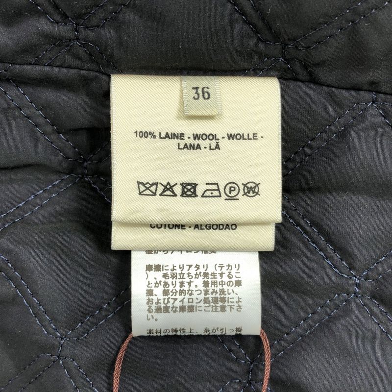 Hermes - Wool Gabardine Croazip Serie Button Jacket - 36 - Black - Women
