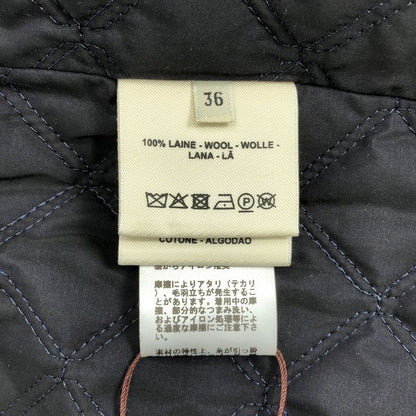 Hermes - Wool Gabardine Croazip Serie Button Jacket - 36 - Black - Women