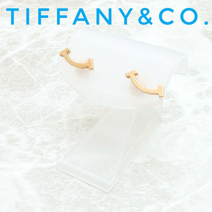 /tiffany & Co T-smile Pink Gold Earrings U