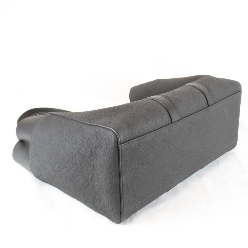 Louis Vuitton Sac Pla 24H M21865 Tote Bag Taurillon Monogram Black Luxury