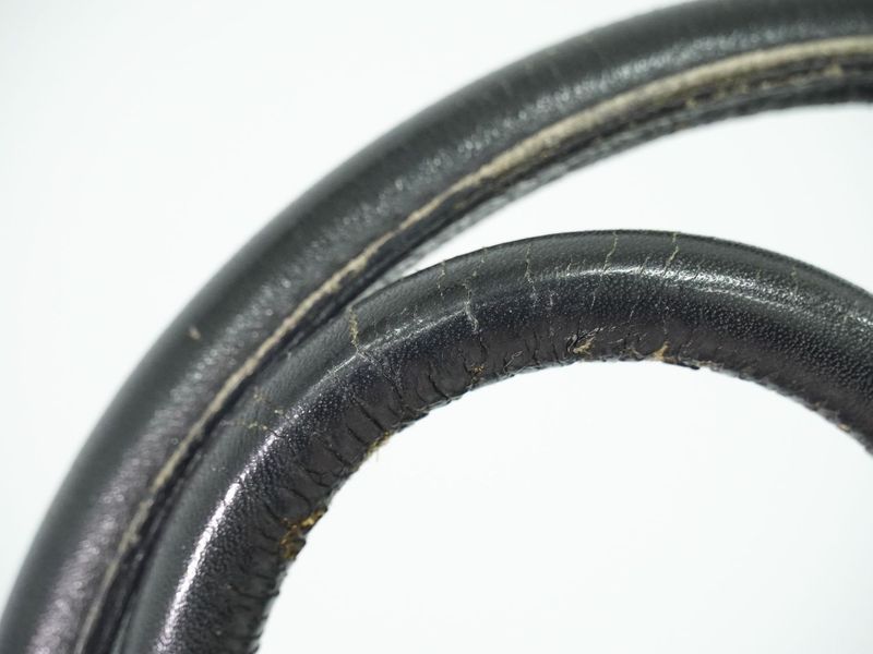 Authentic Loewe Anagram Tote Handbag Leather Black Anagram Bag Pre-owned