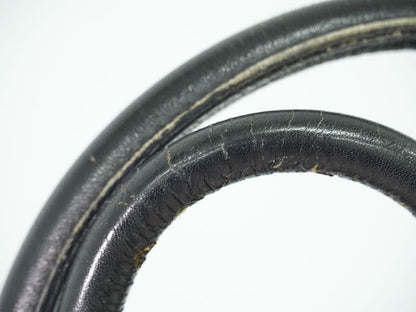 Authentic Loewe Anagram Tote Handbag Leather Black Anagram Bag Pre-owned