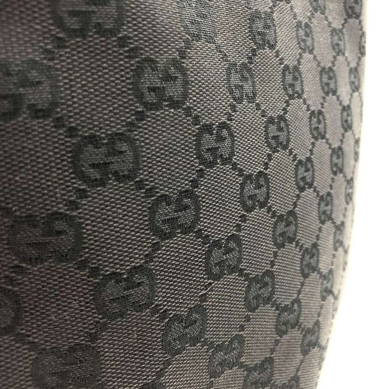 Gucci 107757 Handbag Tote Bag GG Canvas Black Ladies Men