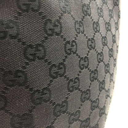 Gucci 107757 Handbag Tote Bag GG Canvas Black Ladies Men
