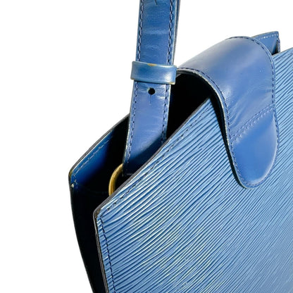 Louis Vuitton Epi Shoulder Bag Cluny Blue