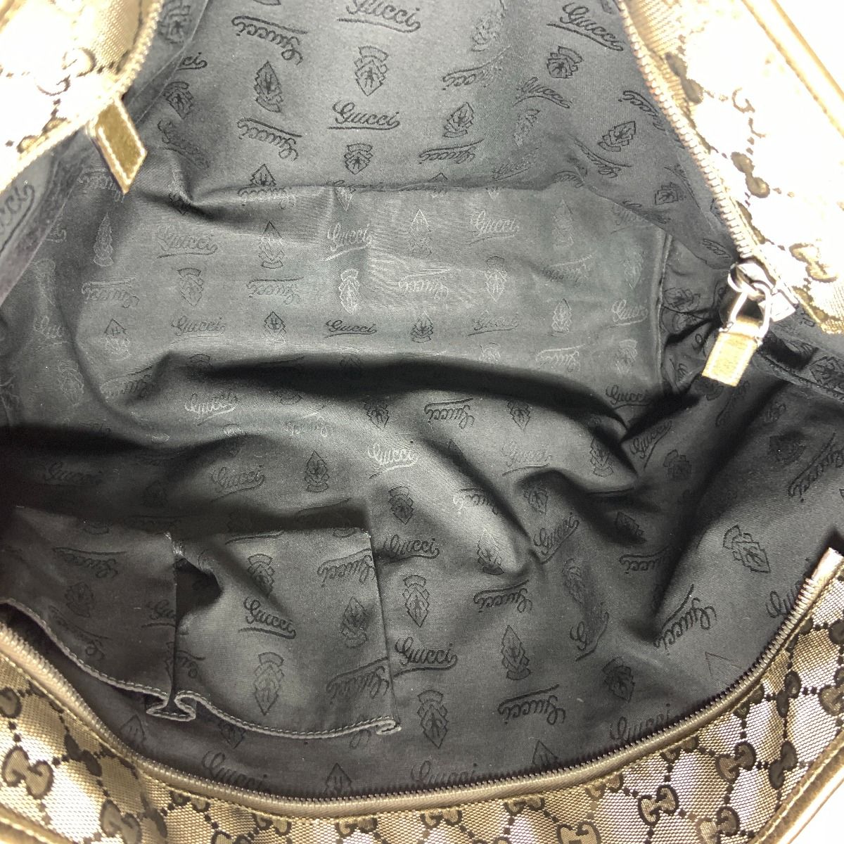 Gucci GG Implement Tote Bag Shoulder Bag 211137 Gray Delivery As Is