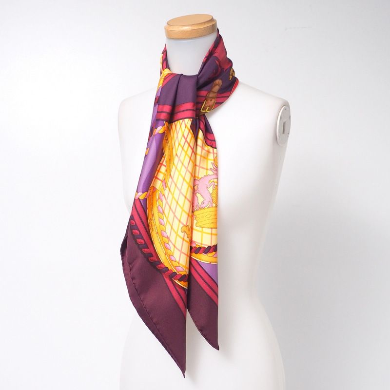 Hermes Grande Tenue Horse Ceremonial Dress Carré 90 Scarf Made In France