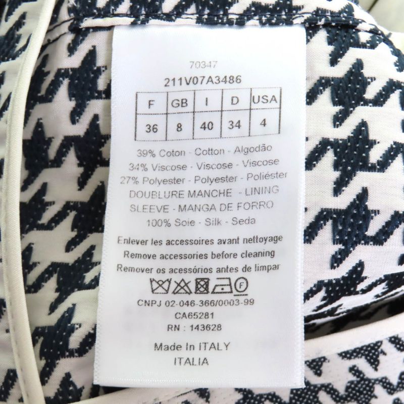 Christian DIOR 2022 211v07a3486 Staggered Double Breasted Jacket With Logo