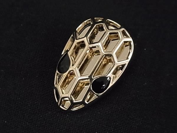 Bvlgari Bulgari Serpenti Silk Tulle Ribbon Scarf Ring Scarf Light Blue Gold