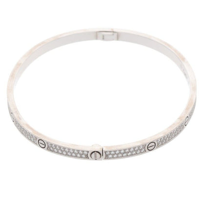 Cartier LOVE Bracelet PAVE Diamonds 18kwg PAVE Diamond Bracelet Men's 19