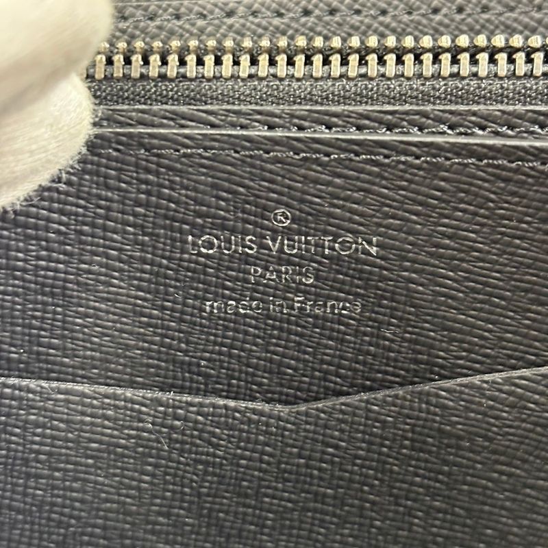 3232 Louis Vuitton Long Wallet Zippy XL M61698 Monogram Eclipse LV Wallet Black