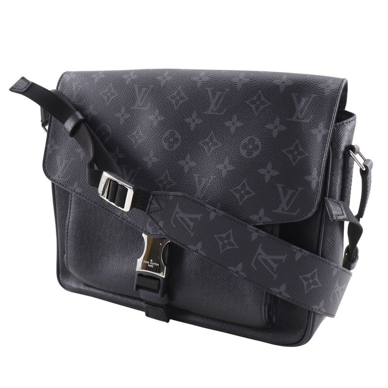 Louis Vuitton Taiga Llama Messenger Bag M30746 Taiga X Monogram Eclipse Canvas